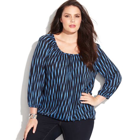 michael kors womens plus size tops|michael kors plus size blouses.